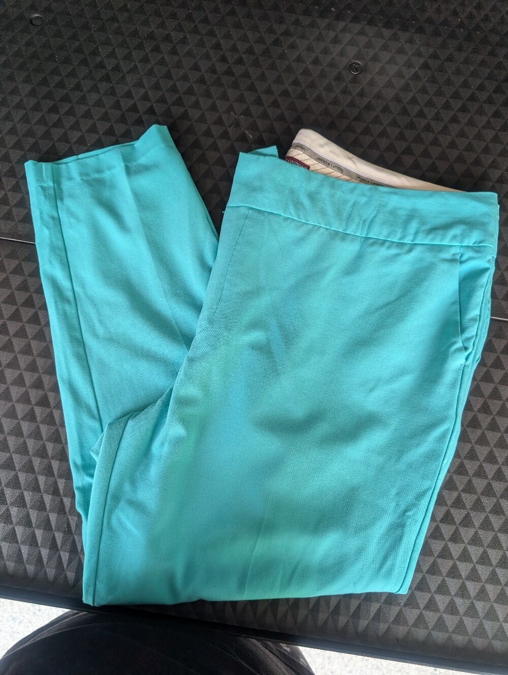 Jessica London Teal Slim Dress Ankle Pants